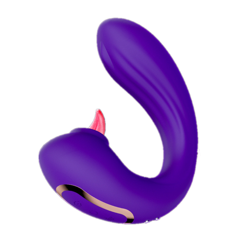 3 In 1 U-shaped Tongue Licking Sucking Strong Vibrator-EROSREALM