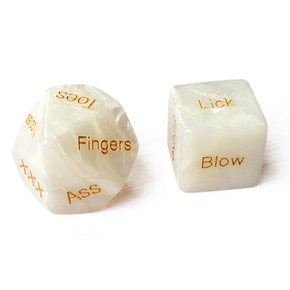 4pcs Acrylic Love Game Dice-EROSREALM