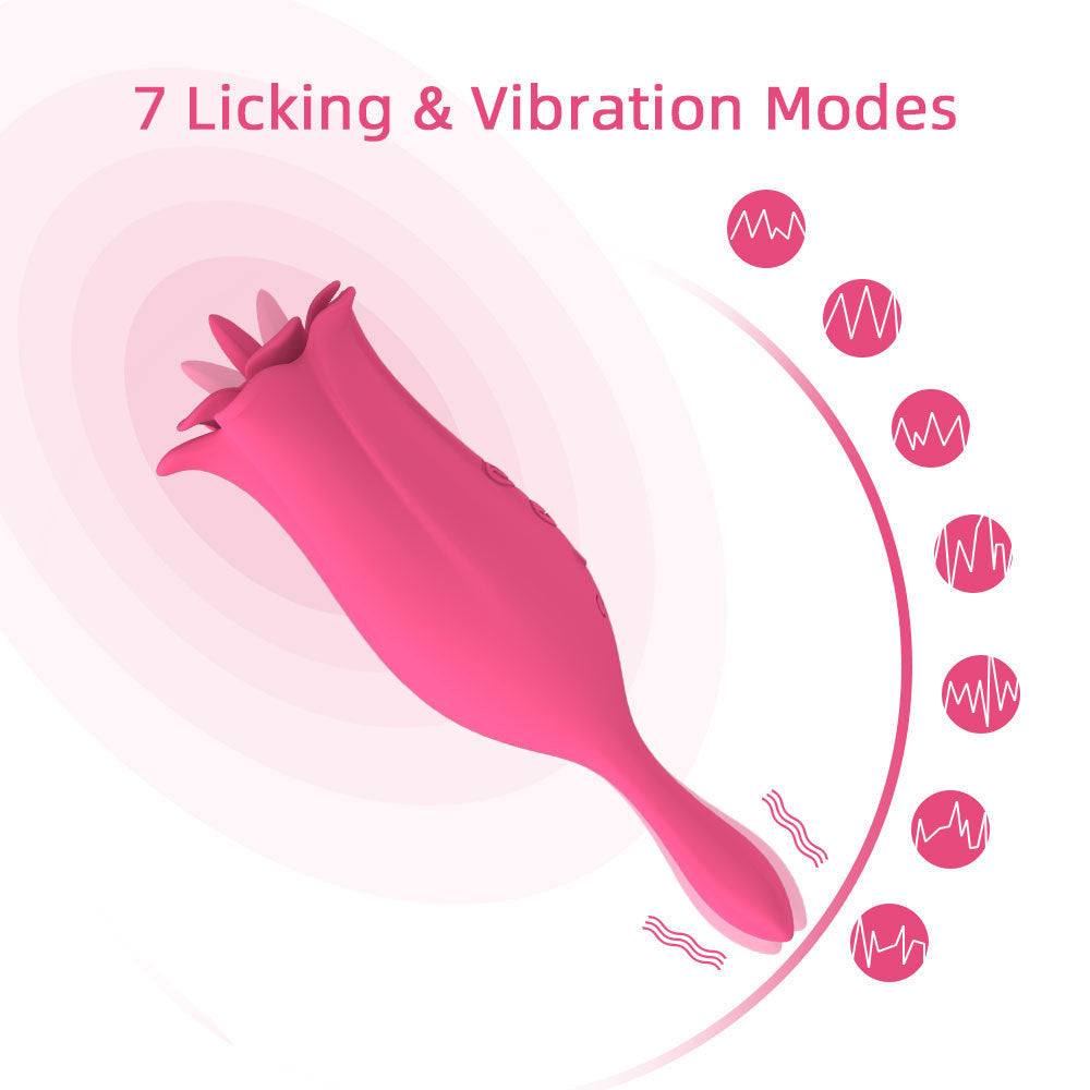 Tongue Licking Lily Vibrator-EROSREALM