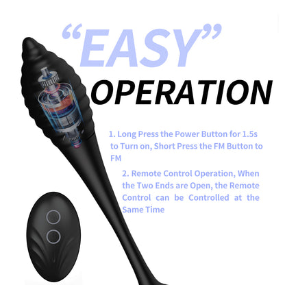 10 Speed Vibrating Ben Wa Ball G Spot Vibrator Anal Vibrator Wireless Remote Control-EROSREALM