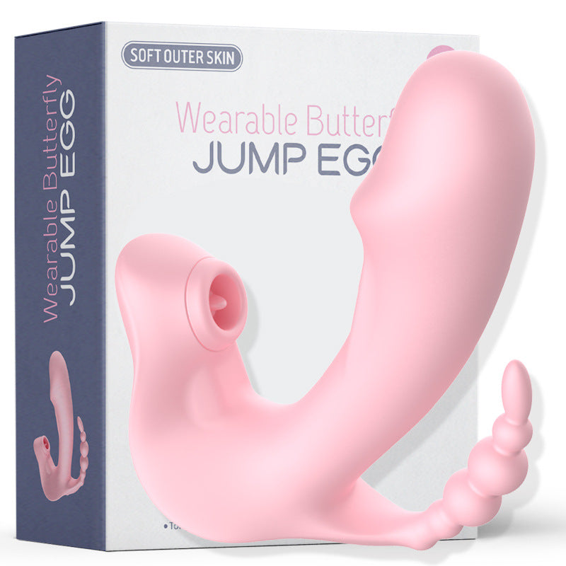 3 In 1 Clitoris Sucking Rotating Beads Dildo Wireless Remote Control Vibrator For Women-EROSREALM