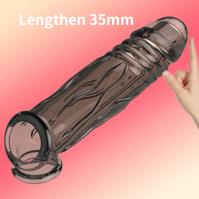 Penis Ring Penise Enlargement Sleeve Reusable Cock Sleeve-EROSREALM