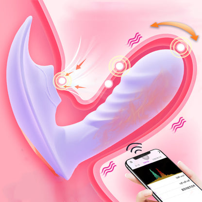 Maggie Princess App Control Swing & Sucking Vibrator Dildo Panty Vibrator-EROSREALM