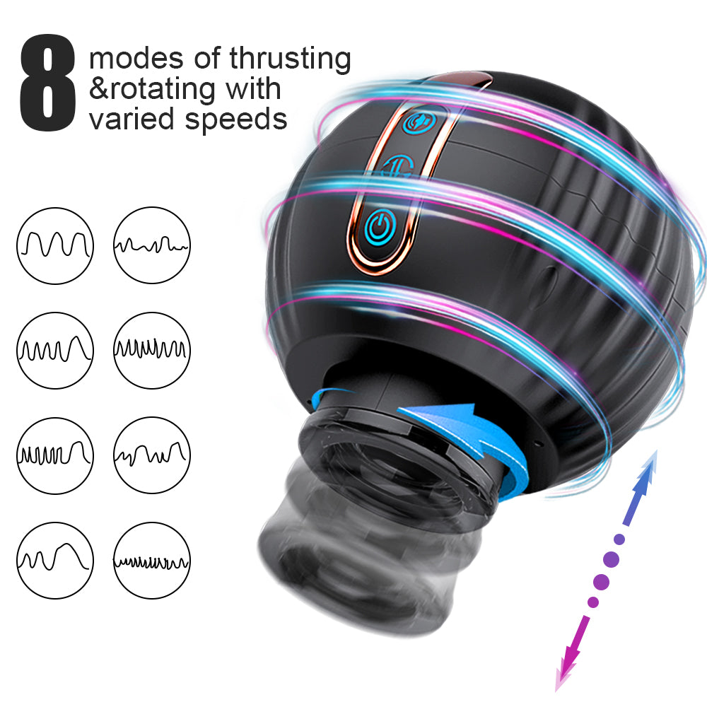 Automatic Rotating Thrusting Male Masturbator Blowjob Toy-EROSREALM