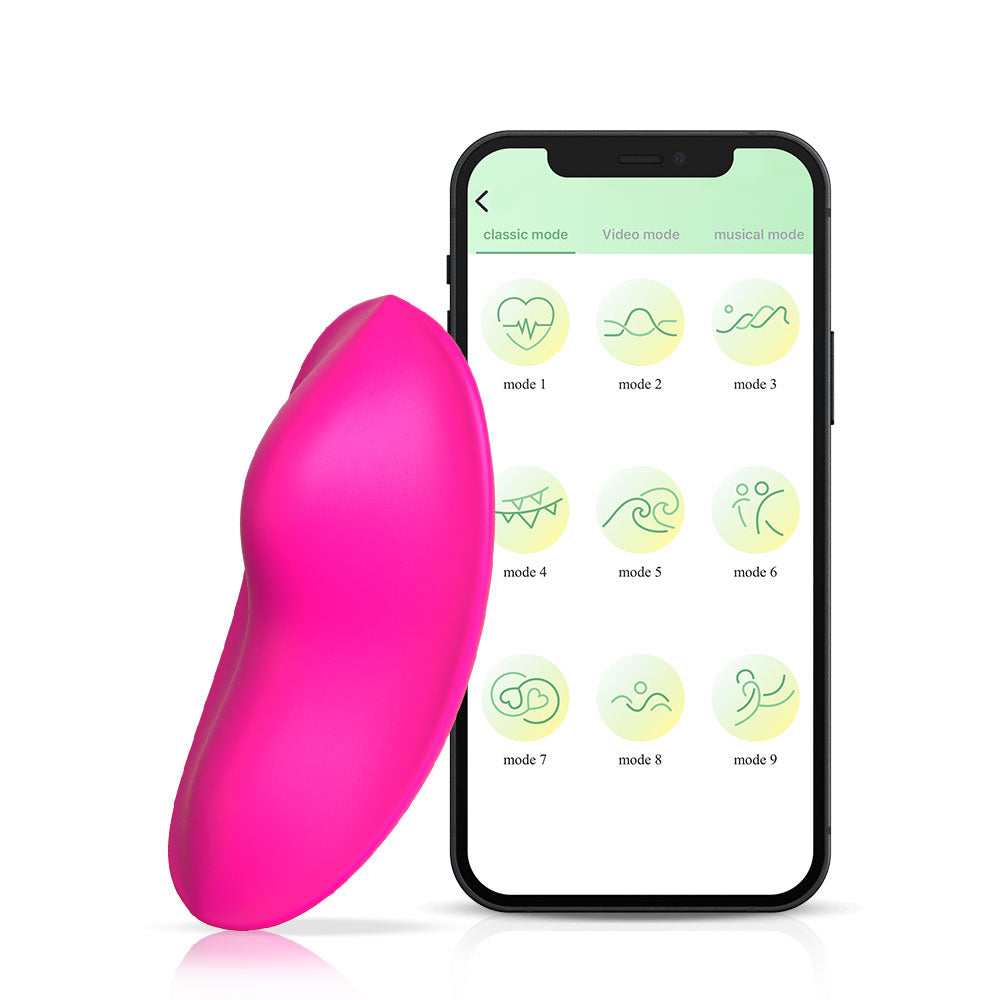 Smart App Control Silicone Wearable Clitoral Vibrator-EROSREALM