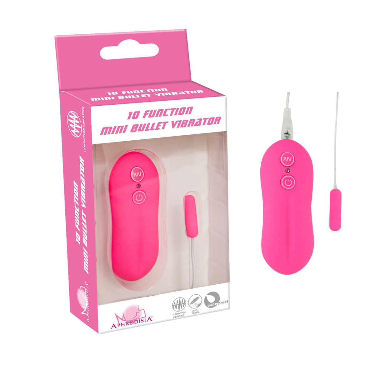 10 Frequency Mini G Spot Vibrator Wired Remote Control Vibrating Sex Toy-EROSREALM