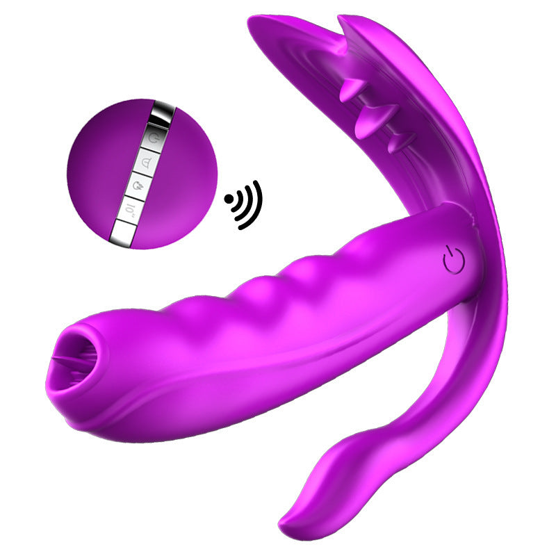 Wearable Orgasm Vibrator for Women G Spot Clitoris Stimulator Anal Massage Heating Dildo Vibrator-EROSREALM