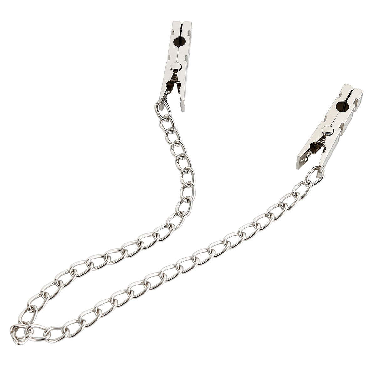 Metal Nipple Clamps With Metal Chain-EROSREALM