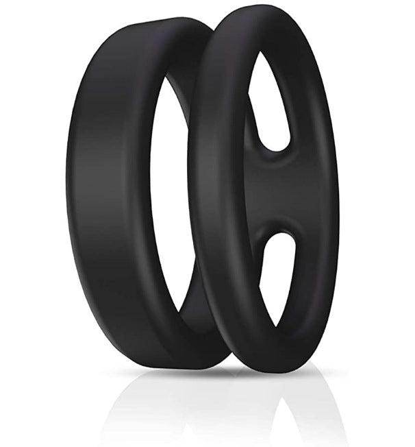 Silicone Dual Penis Ring. Premium Stretchy Erection Cock Ring Erection Enhancing Sex Toy-EROSREALM