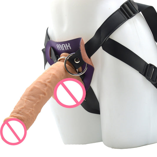 Women Wearable Silicone Strap Ons Soft Penis Masturbator-EROSREALM