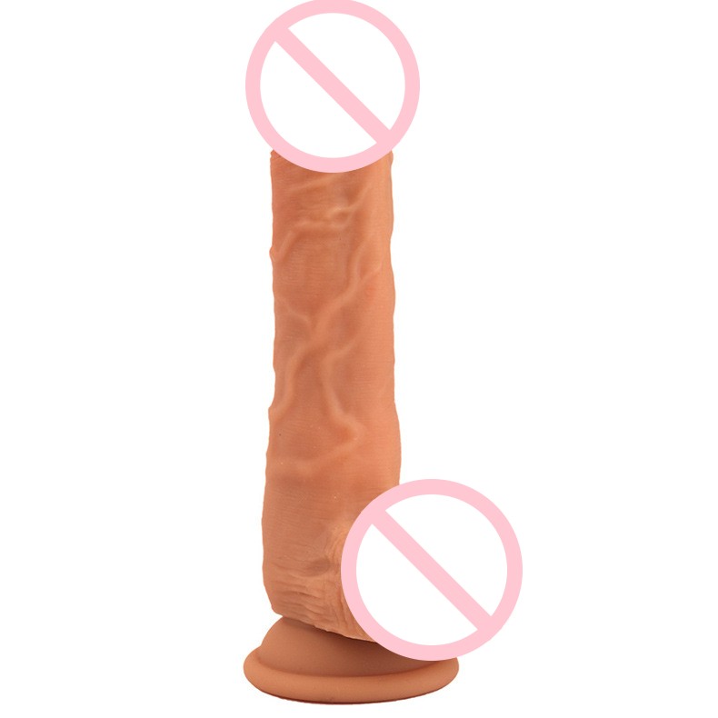 Realistic Vibrating Swinging Silicone Dildo with Suction Cup-EROSREALM