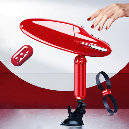 Luxury Remote Control Heating Telescopic Vibrating Sex Machine-EROSREALM