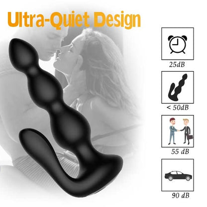 Wireless Remote Control Dual-vibrating Anal Beads For Women & Men-EROSREALM