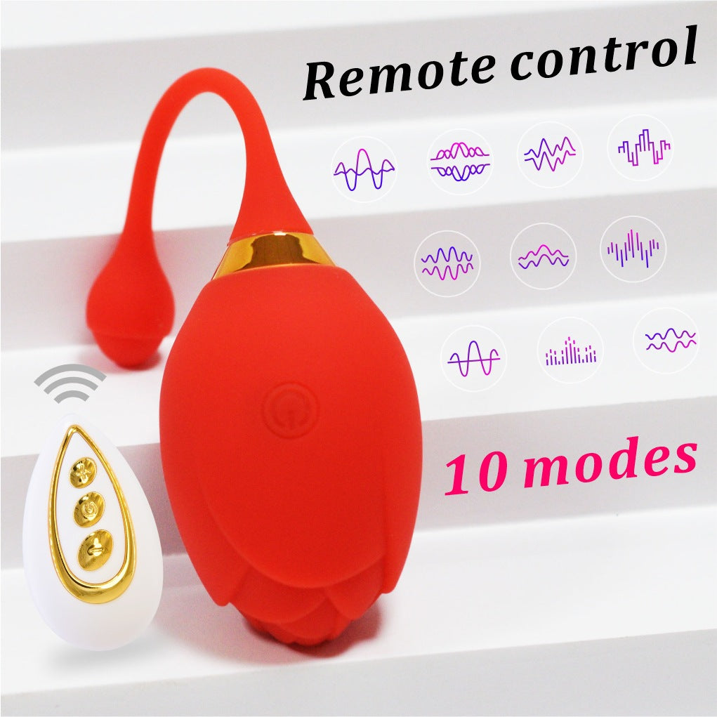 App / Wireless Remote Control Rose Anal Vibrator-EROSREALM