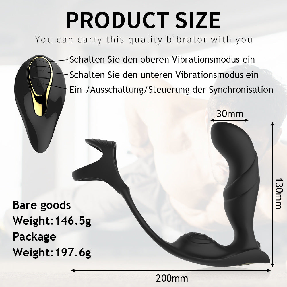 Whirlwind - Wireless Remote Control Vibration Prostate Massager With Cock Ring-EROSREALM