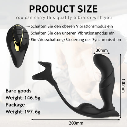 Whirlwind - Wireless Remote Control Vibration Prostate Massager With Cock Ring-EROSREALM