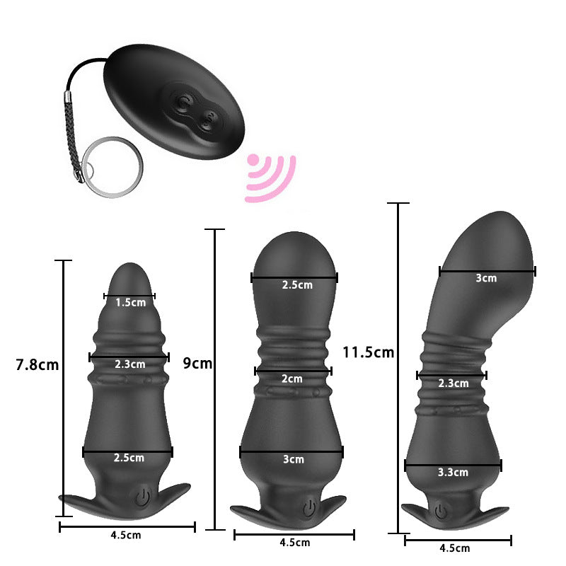 Remote Control Anal Vibrator Prostate Massager Butt Plug For Adult-EROSREALM