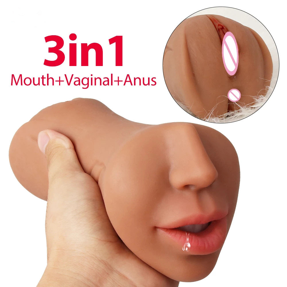 3 In 1 Male Masturbator Oral Vagina Anus-EROSREALM