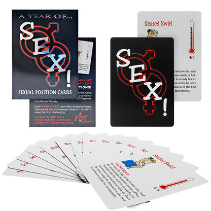 A Year Of Sex! Sexual Position Card Game-EROSREALM