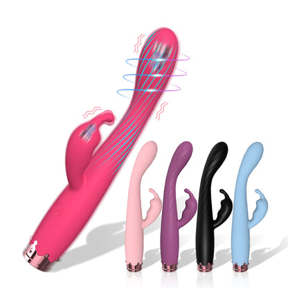 2 Point Stimulation Strong Shock G-spot Vibrator-EROSREALM