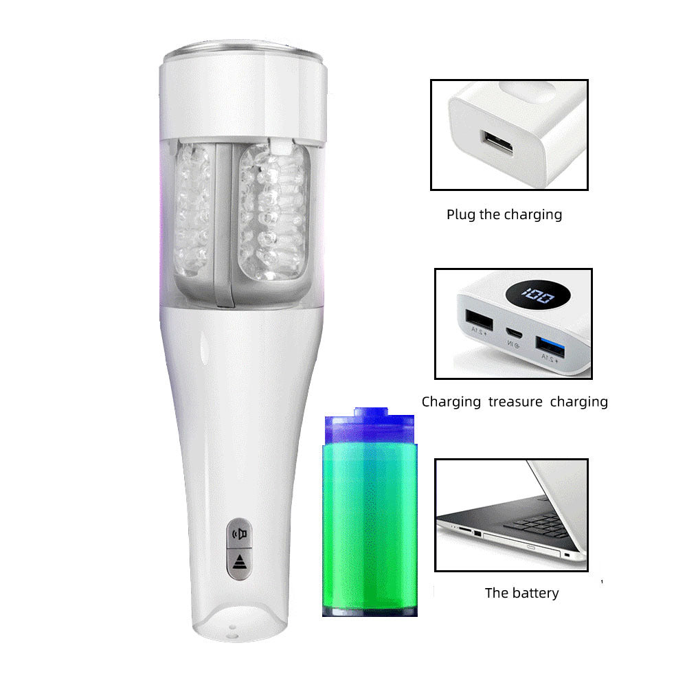 Automatic Telescopic Rotation Male Erotic Masturbator Cup For Adult-EROSREALM