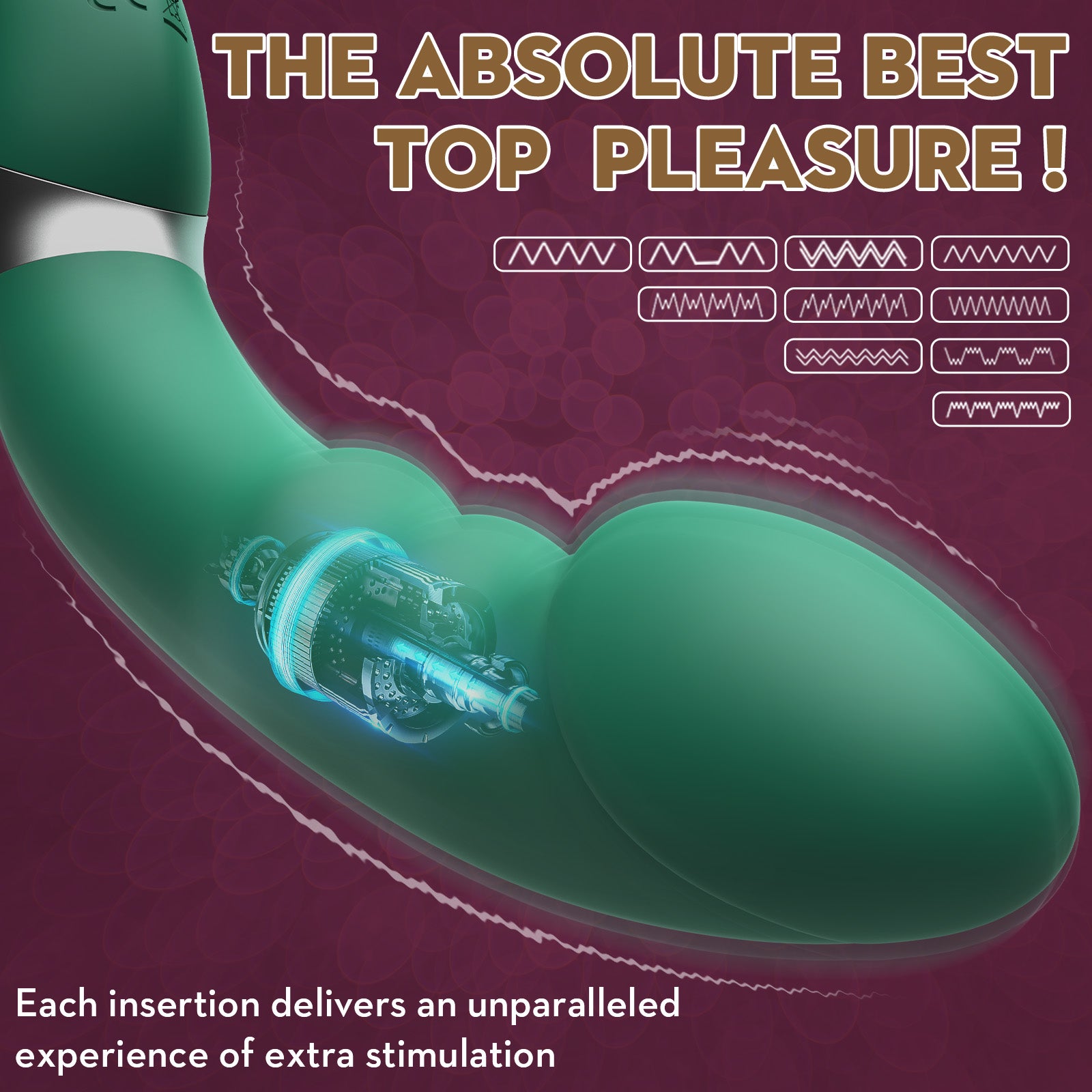 2-in-1 Flapping Vibrating Transformation Dildo-EROSREALM