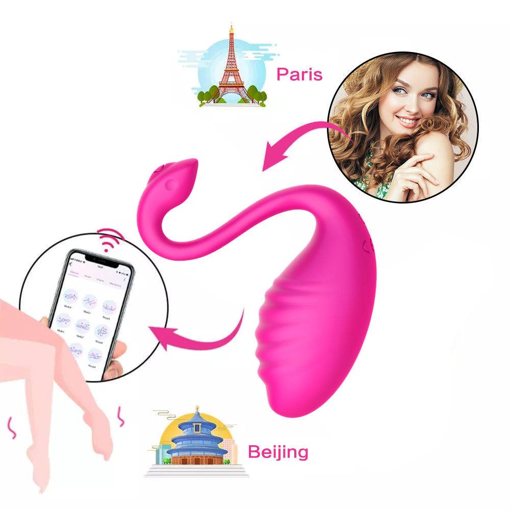 Swan App & Wireless Remote Control Wearable Vibrator-EROSREALM