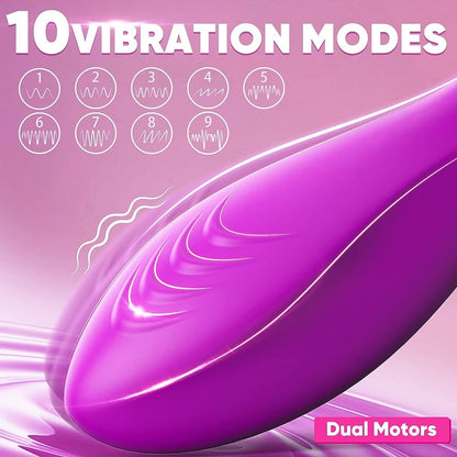 2-in-1 Flapping Strong Shock G-spot Vibrator-EROSREALM