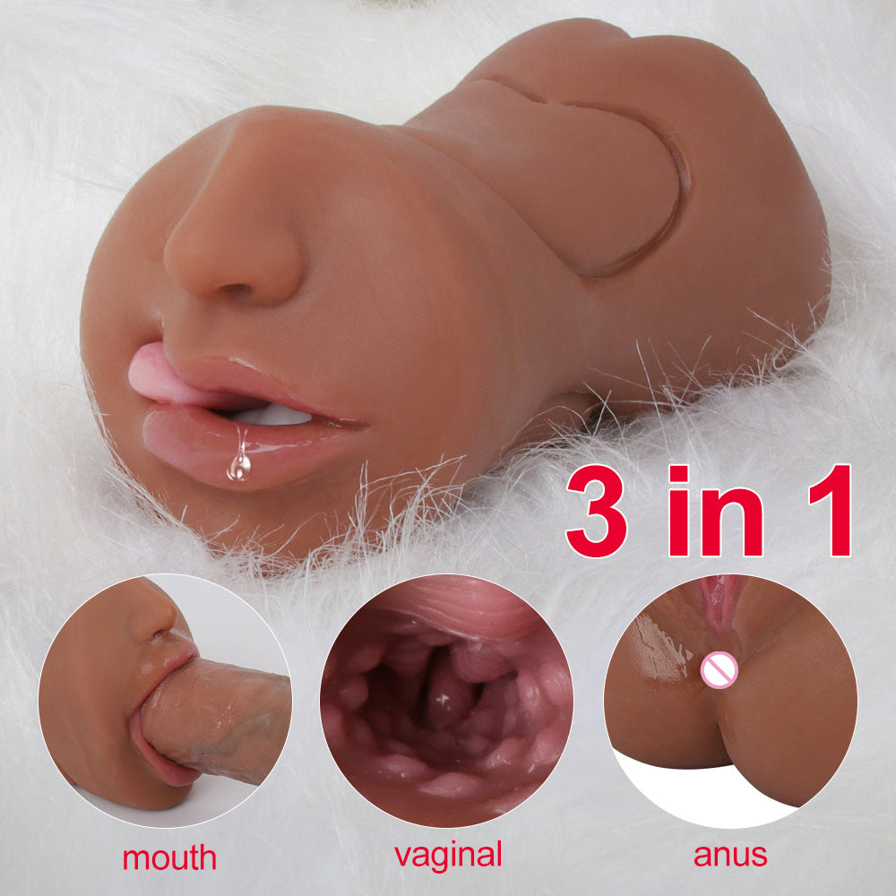 3 In 1 Triple Channels Inverted Model Male Masturbation Cup-EROSREALM