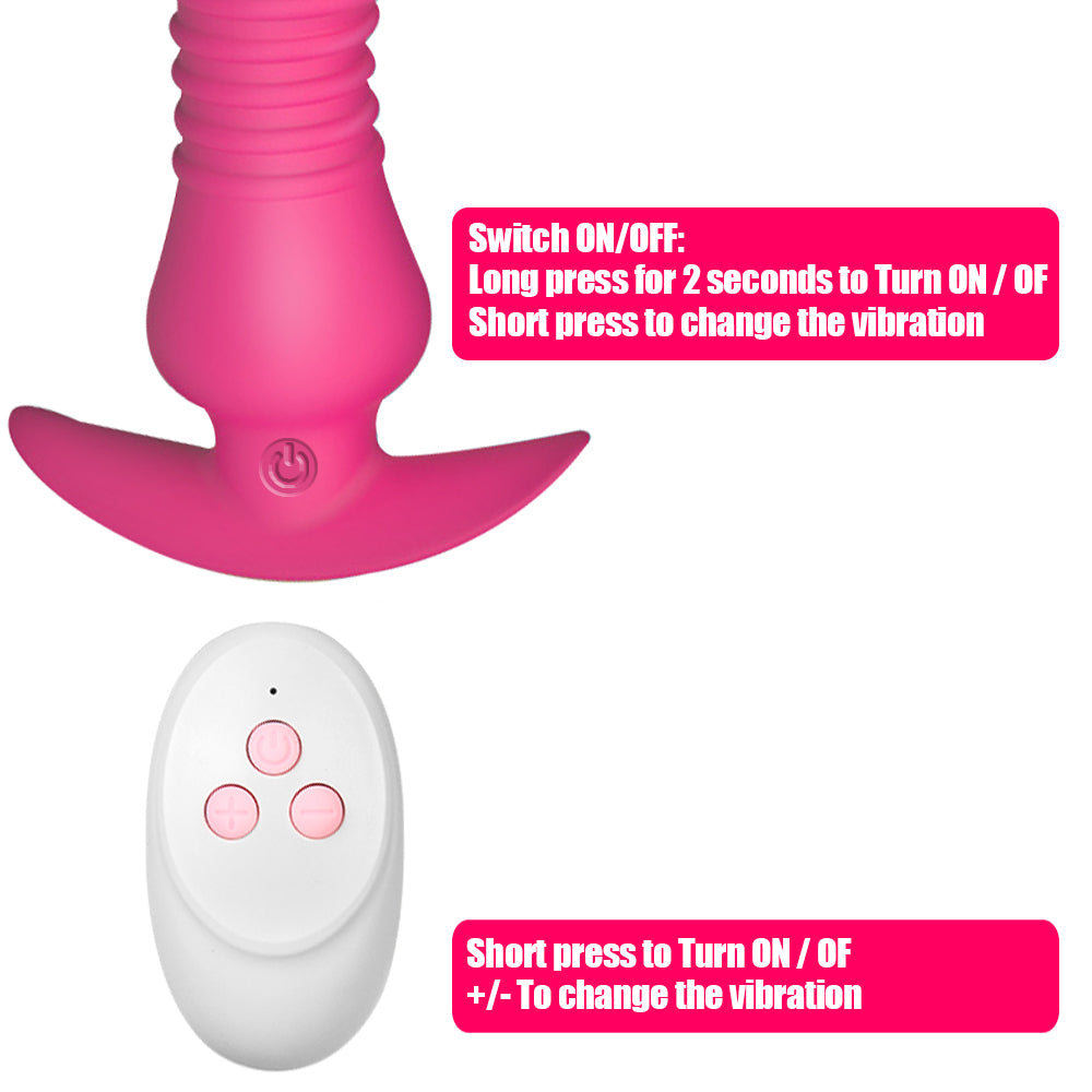 Panties Vibrators G Spot Clit Stimulator Anal Dildo Vibrator With Remote Control-EROSREALM