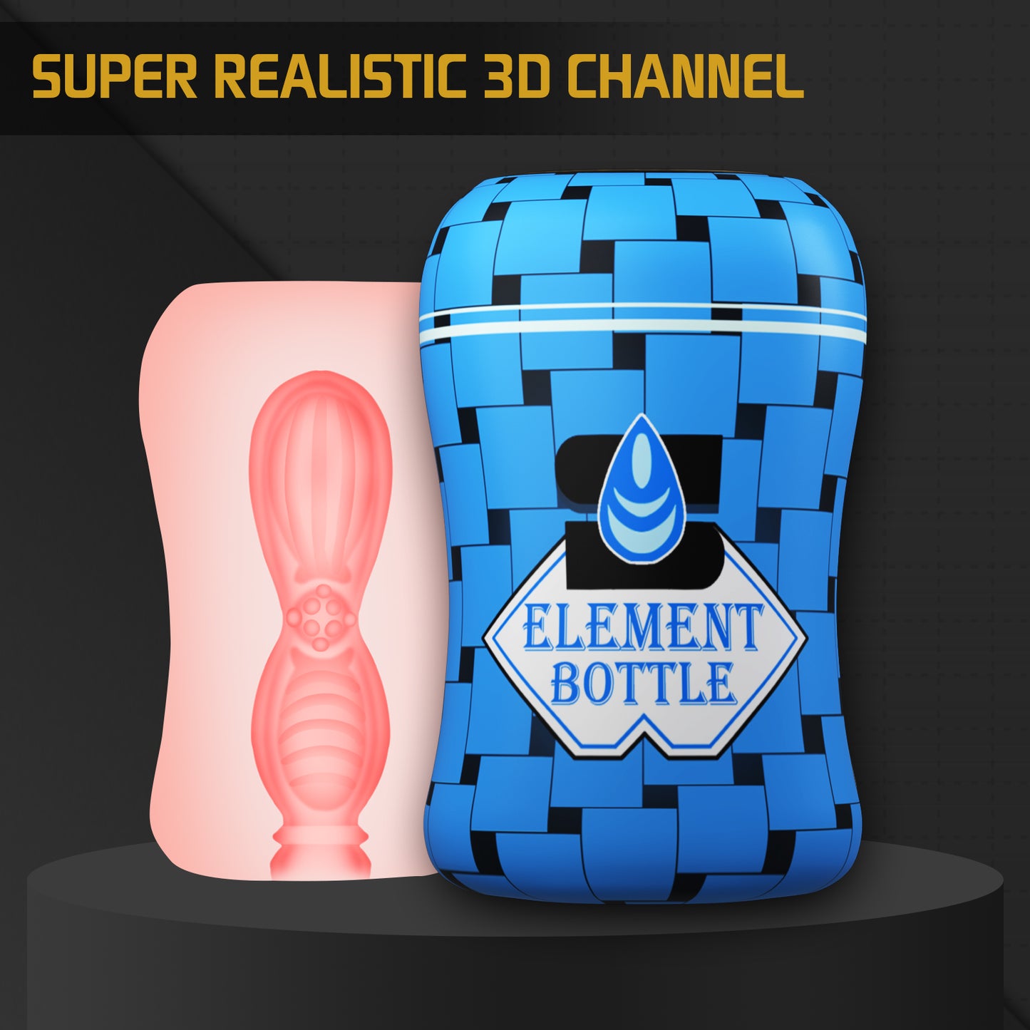 Element Bottle Simulated Channel Portable Masturbation Cup-EROSREALM