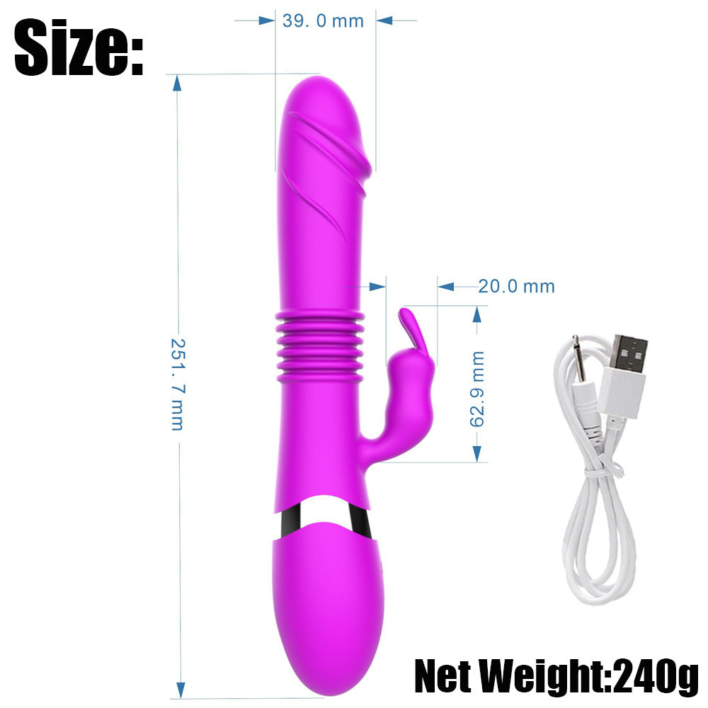 2-in-1 Thrusting G-spot Vibrator-EROSREALM