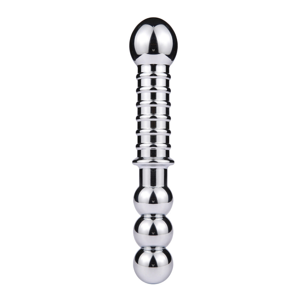 Double Head Metal Anal Plug Sex Toy For Men And Women-EROSREALM