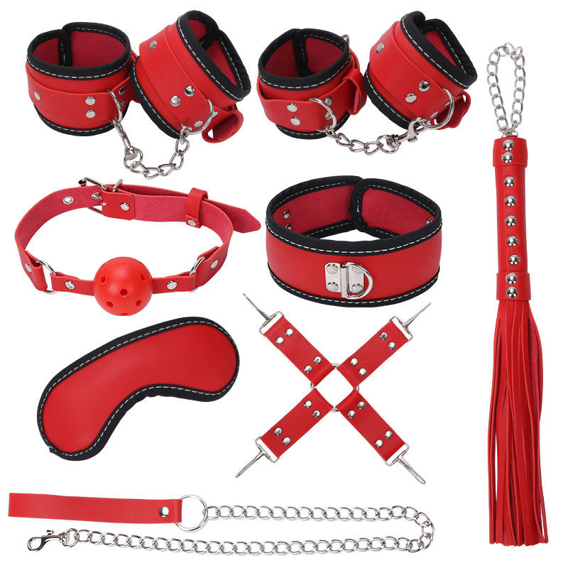 8-piece Plush Bondage Set-EROSREALM