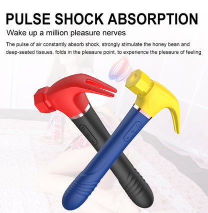 Sucking Vibrating Telescopic 3-in-1 Hammer Vibrator-EROSREALM