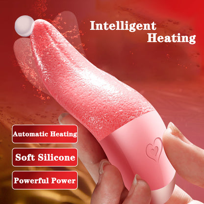 Simulated Heating Tongue Licking Vibrator-EROSREALM