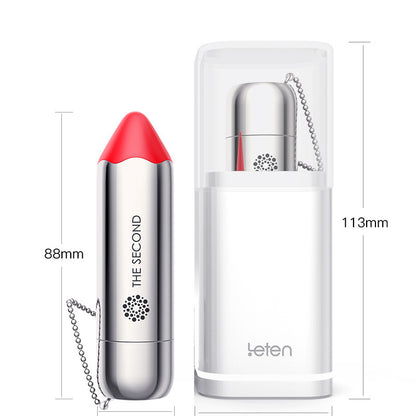 Leten Wireless Charging Sleek Lipstick Vibrator-EROSREALM