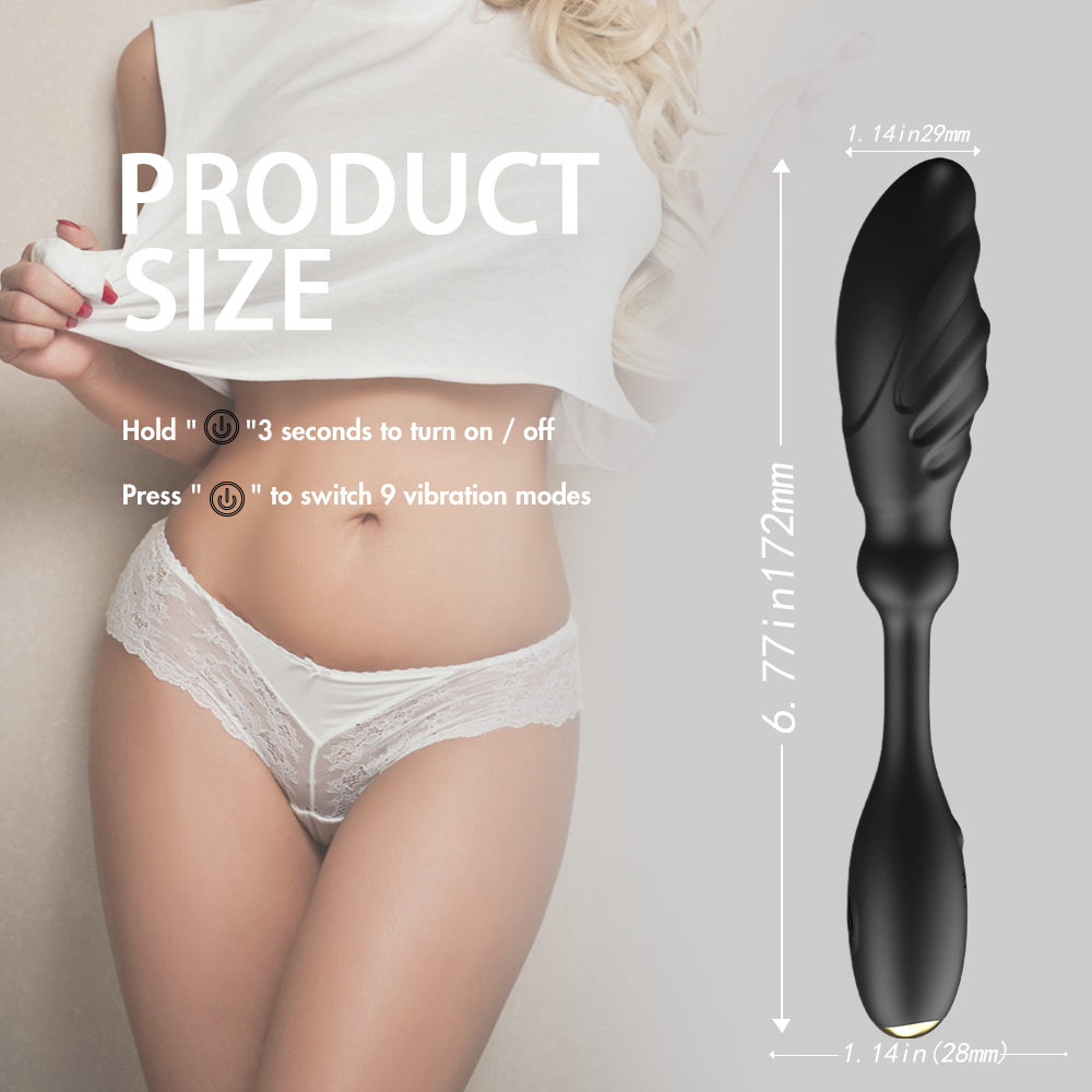 S465 Dark Union 2-in-1 Prostate Massager With Vibrator Couple's Sex Toy-EROSREALM