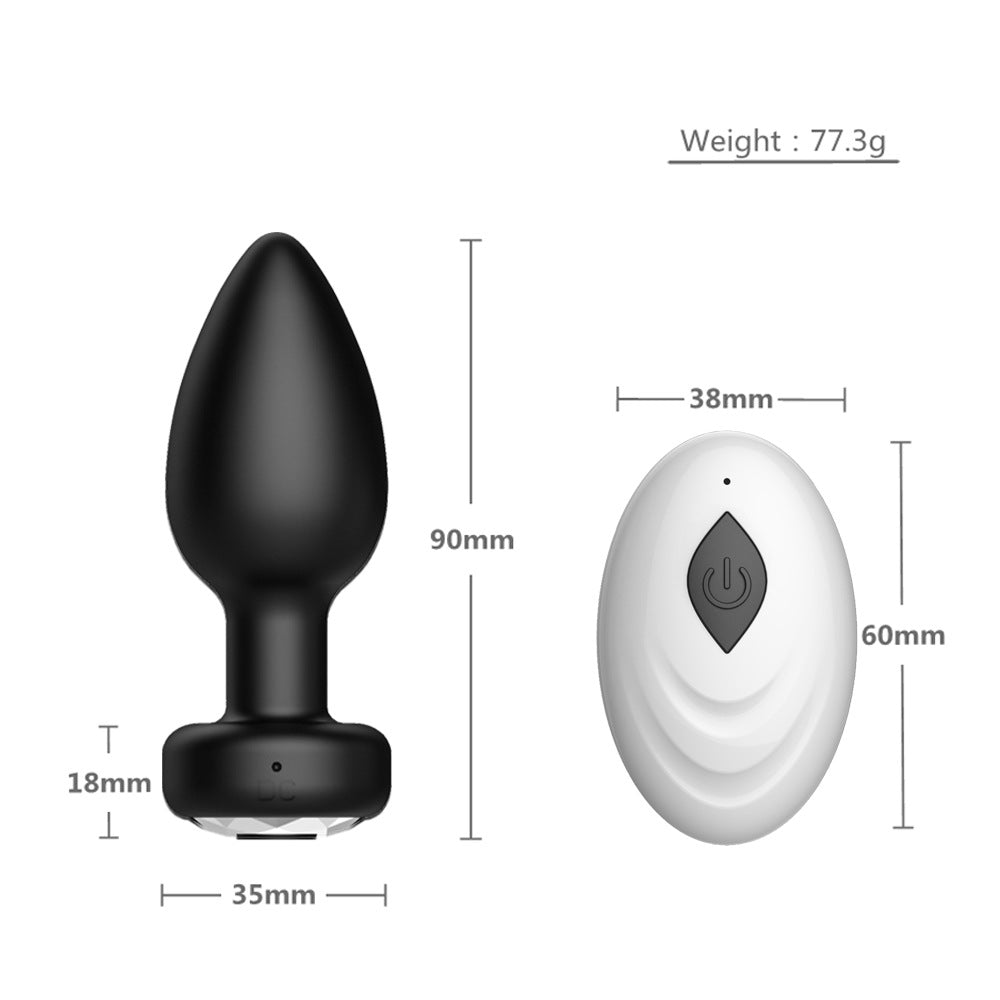 Gem App Control 10 Frequency Vibrating Butt Plug-EROSREALM