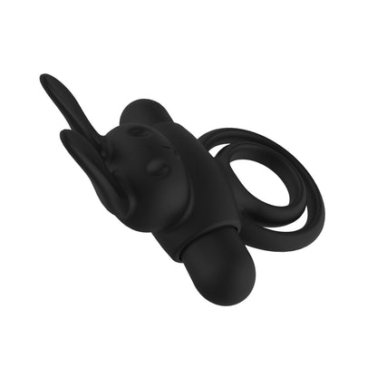 9 Vibrating Rabbit Multi-functional Cock Ring For Couple Play-EROSREALM