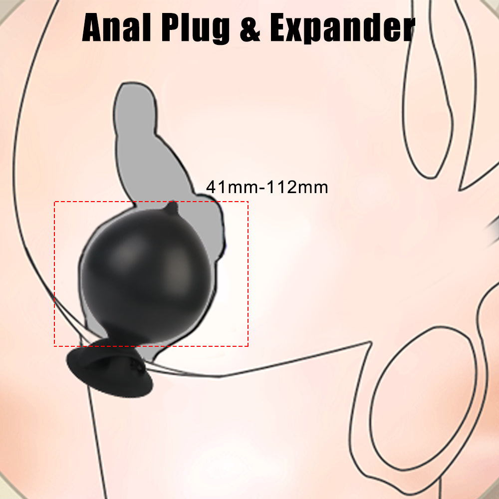 Inflatable Anus Stopper Sucker Anal Expansion Vestibule Prostate Massage Anus Expansion Adult Sex Toy-EROSREALM