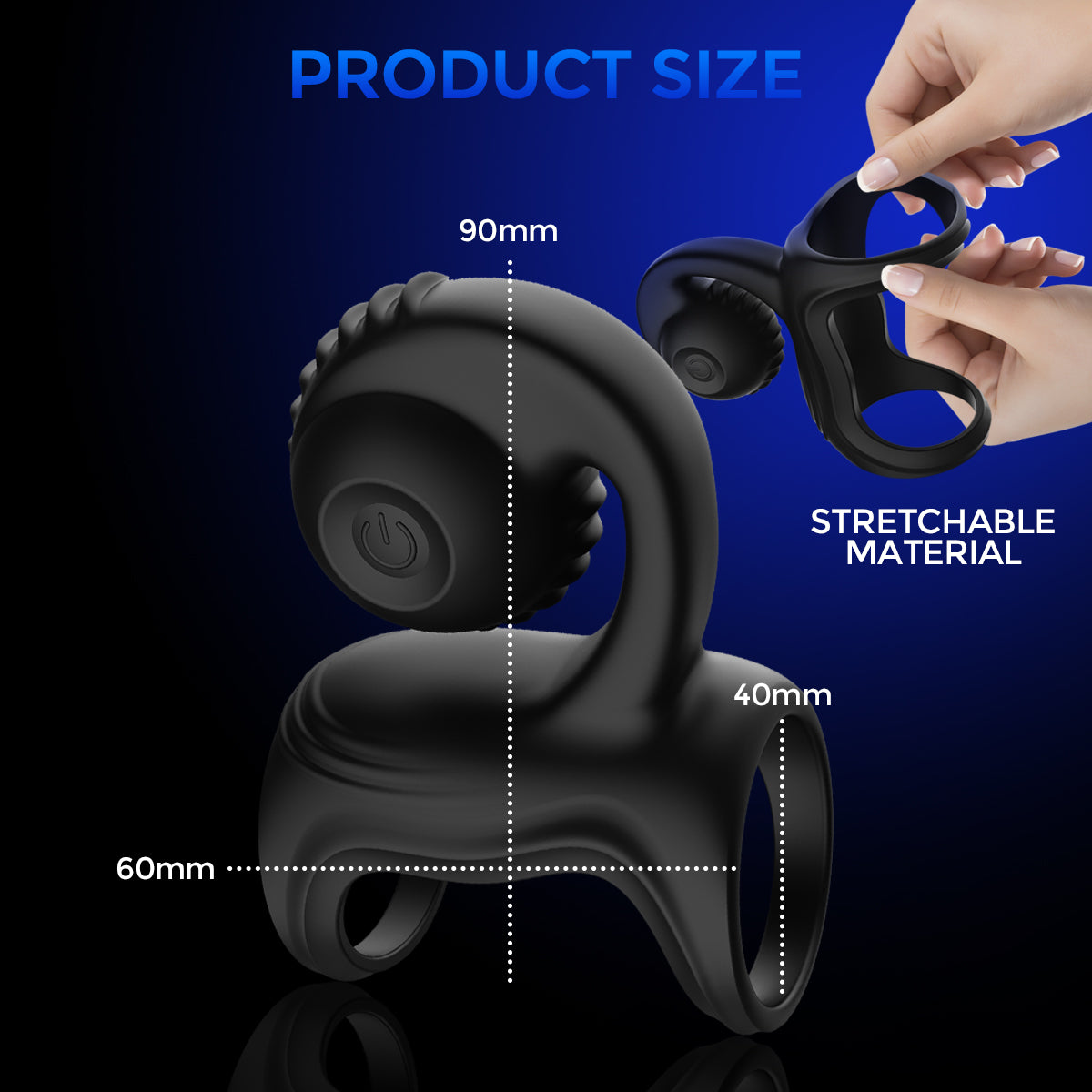 Snail 10 Frequency Vibrating Penis Ring & Clit Stimulator-EROSREALM