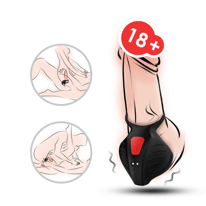 Adjustable Testicle Vibrator & Penis Ring-EROSREALM