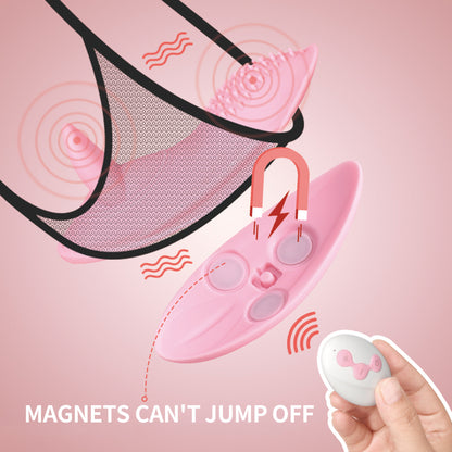 Magnetic Suction Wearable Invisible Mini Remote Control Vibration Massager-EROSREALM