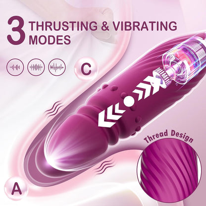 Elsa 2.0 Dual-tongue Licking Clit & Nipple Sucker With Thrusting Vibrator-EROSREALM