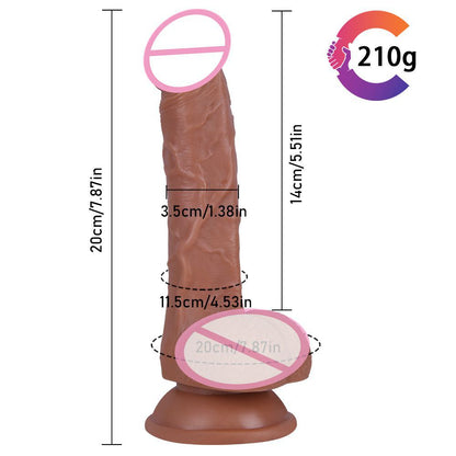 TPE Non-electric Realistic Dildo Ultra-Soft Huge Dildos with Balls-EROSREALM