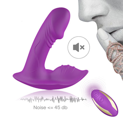 WHISTLE 9 Frequencies Vibrating Panty Dildo Vibrator-EROSREALM