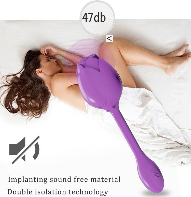 2-in-1 Sucking Rose Toy with Vibrating Rose Bud-EROSREALM