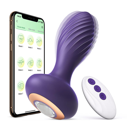 App & Remote Control Anal Vibrator-EROSREALM