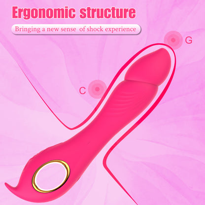 Inflatable Strong Shock Wand Vibrator-EROSREALM